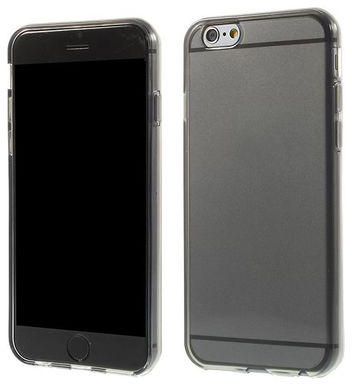 Glossy Outer Matte Inner Flex TPU Skin for iPhone 6 4.7 inch - Grey