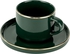 Royalford 200 ml Royal Green Fine Bone Cup And Saucer- Rf11338 Premium-Quality, Light-Weight And Food-Grade Cup And Saucer Elegant And Durable Perfect For Serving Tea, Coffee Green