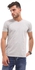 Izor Basic Cotton V-Neck Solid T-Shirt - Heather Grey