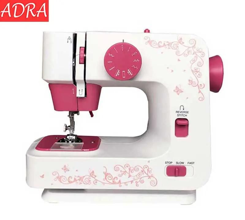 ADRA Automatic Double Thread Mini Sewing Machine Portable Double Speed 12 Stitches Lighting Lamp UK