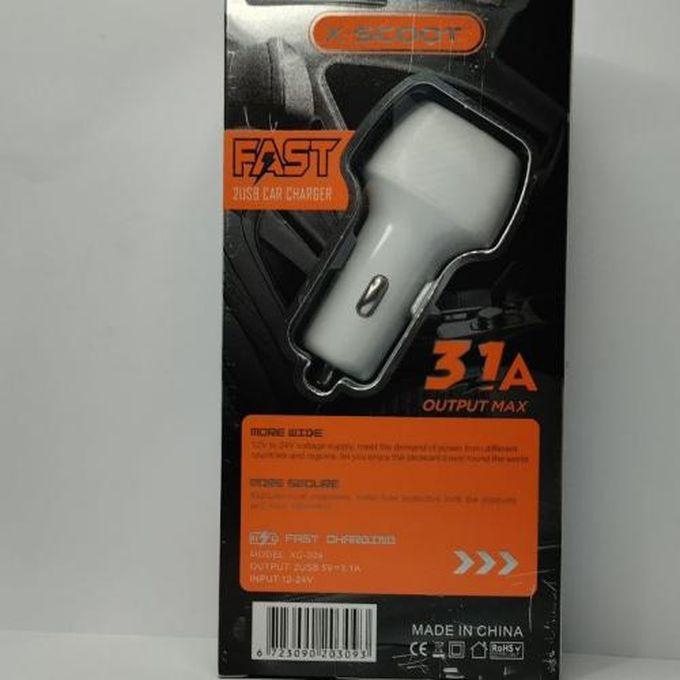 X-Scoot Fast 2 Usb Car Charger For Type-c - Color White