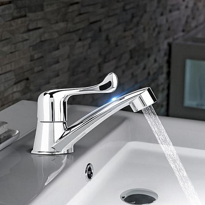 Generic Abs Plastic Single Cold Faucet Water Tap Bathroom Basin Kitchen Sink Accessories Tail G1 2