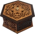 Arts of Laser Wooden Hexagon Gift Box - Brown