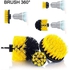 Car Cleaning Brush With Drill Attachment Tub Automotive Detailing Spin Scrubber Set (3 Pieces)