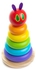 World Of Eric Carle The Very Hungry Caterpillar Wooden Stacker With Colorful Rainbow Rings 7 Inch Stacking Solid Wood Educational Developmental Toy Sorting And Stacking Multicolor