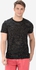 Ravin Geometric Pattern T-Shirt - Black