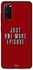 Skin Case Cover -for Samsung Galaxy S20 Red/White Red/White