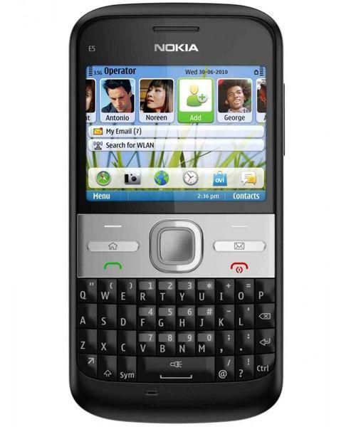 Nokia E5 (250 MB, WiFi, Dark Gray)