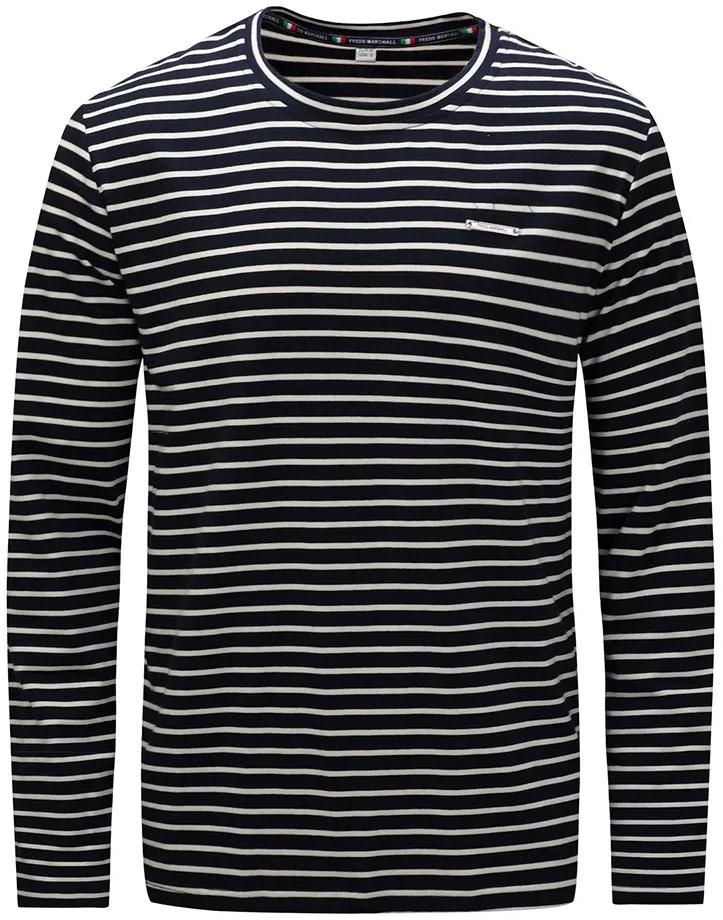 Men's Casual Cotton Striped Crewneck Long-Sleeve T-Shirts Basic ...