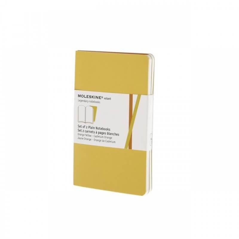 Moleskine Plain Volant Golden Pocket Notebook, Yellow [ME-QP713N]