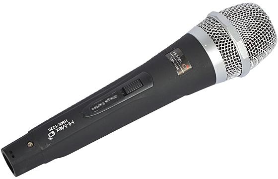 Generic Himax Wireless Microphone Karaoke Dual Channel Transmitter System-black
