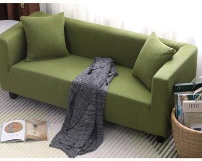غطاء حماية للأريكة بتصميم سادة أخضر 235-300سنتيمتر