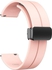 22mm Silicone Magnetic Buckle Watch Band Compatible With Samsung Galaxy Watch 3 45mm / Gear S3 / Huawei GT3 46mm / GT2E / GT2 Pro / Magic 2 46mm / Amazfit / GTR3 (Pink)
