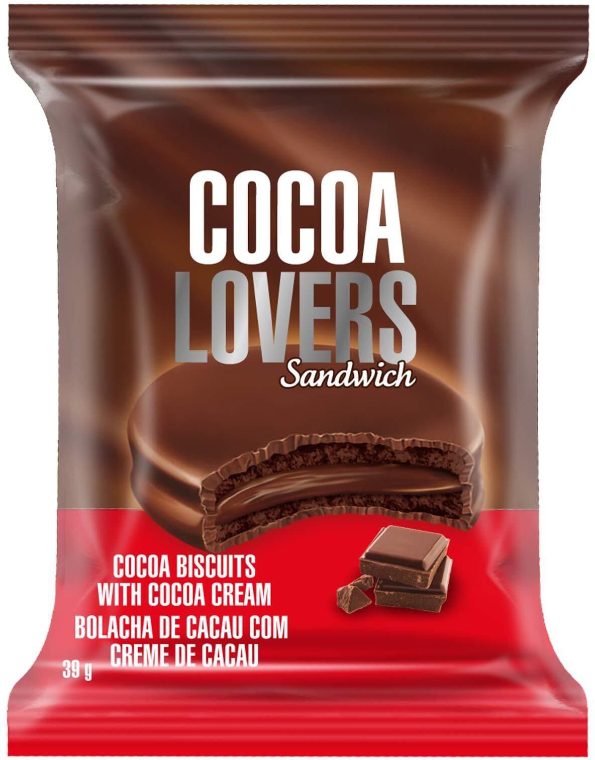 Cocoa Lovers Cocoa Cream Sandwich Biscuits - 39 gram