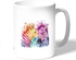 Colorful Zebra Coffee Mug By Decalac