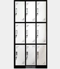 Alykay 9 Doors clothes lockers wardrobe, Dimension 90*42*185cm - white
