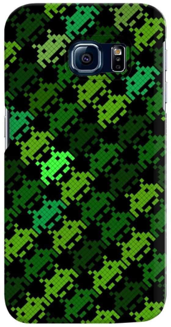 Stylizedd Samsung Galaxy S6 Edge Premium Slim Snap case cover Gloss Finish - Invader Matrix