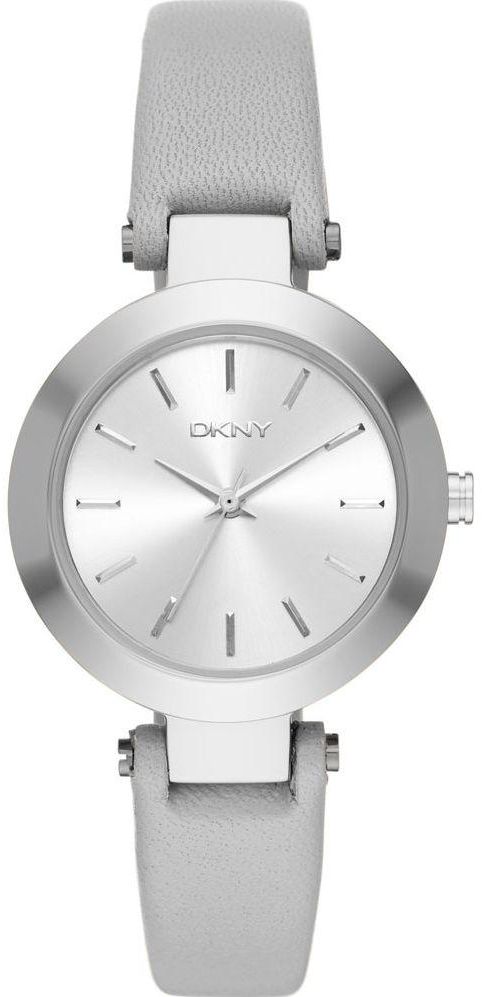 DKNY Stanhope Women's Silver Dial Leather Band Watch - NY2456