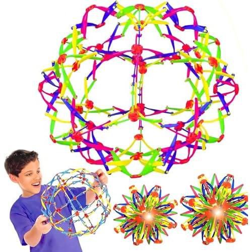 Baby Toy Light Balls Magic Expandable Ball Colorful Expansion Breathing Ball for Kids MultiColored Light Magic Ball Boys Girls the Baby is Crying, Give The Toy Two Time use Day & Night.