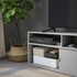 SPIKSMED TV bench - light grey 97x32 cm
