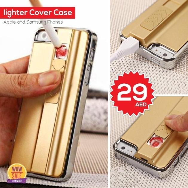 Rechargeable Cigarette Lighter Gold Case Cover DBS10382