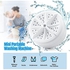 Portable Turbo Washing Machine for Apartment, Mini Small Washing Machine for Apartment Dorm Travel Camping Business Trip