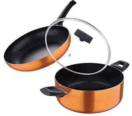 Bergner Fry Pan + Dutch Oven With Lid, 28 + 26 cm, 313110