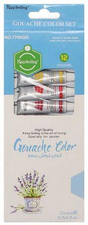 Gouache Color Set, 12 Colors Multicolour