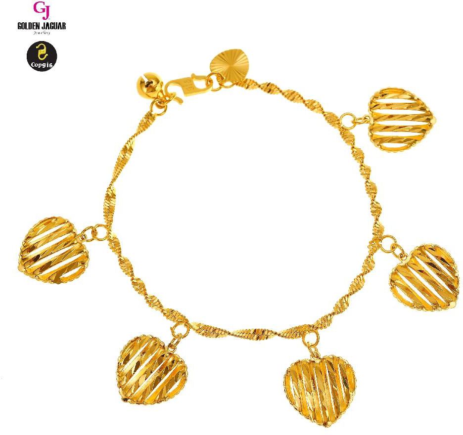 GJ Jewellery Emas Korea Bracelet - Gila-Gila Love 3.0 2360310-3