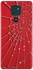 Protective Case Cover For Motorola Moto G9 Play Red/White