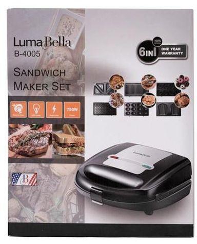 Luma Bella B-4005 Multi-Purpose Sandwich Maker - 750 W