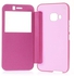 HTC One M9 Window View Brushed Leather Folio Cover - Pink