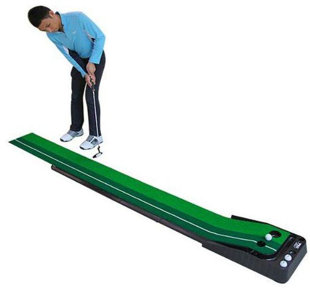 Golf Putting Mat With Return Ball System [Golf Club And Balls Not Included]