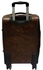 Generic PU Leather Travel Suitcase-Brown