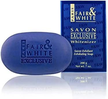 Fair & White Exclusive Exfoliating Soap, 200g Moisturizing Bar Soap Highly Effective For Face and Body