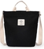 Solid Color Large Capacity Fashion Shoulder Bag Black