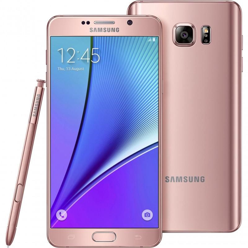 Samsung Galaxy Note 5, Smartphone, 4G LTE, 64 GB, Gold/Pink