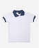 MS Fashion Boys Bi-Tone Polo Shirt - White & Blue