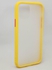 جراب بظهر مفحم شبه شفاف واطراف ناعمة من السيليكون وازرار ملونة لهاتف ابل ايفون 11 برو - اصفر IPhone 11 pro