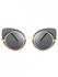 Anti UV Rhinestone Embellished Cat Eye Sunglasses
