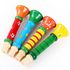 Baby Wooden Small Horn Whistle Musical Instrument Toys Kids Colorful Intellectual Developmental Vocal Toy for Children Gift 3pcs