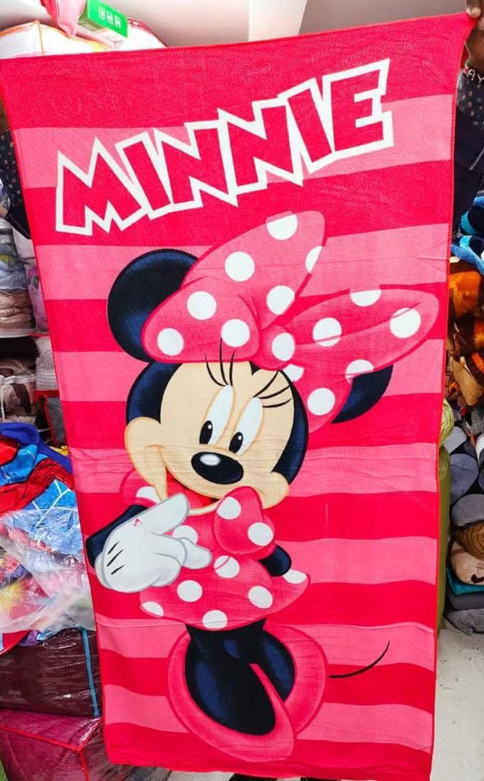 Fashion Minnie Mouse Kids Cartoon Bath Towel