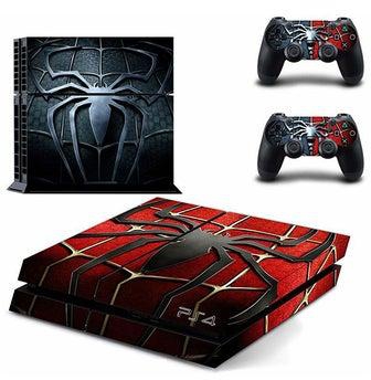3-Piece Spiderman Console And Controller Sticker Set For PlayStation 4