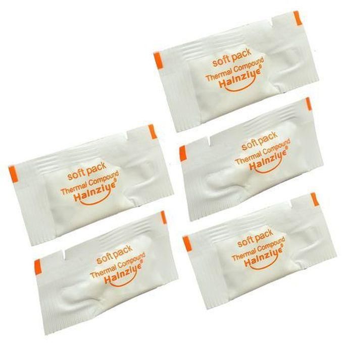 Thermal Silicone CPU Compatible Cooling Paste (5 Pieces)