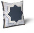 Rak2 Cushion Cover, White & Blue - KM-EG10-59