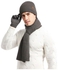 1-Pair Winter Warm Gloves with Hat and Neck Scarf