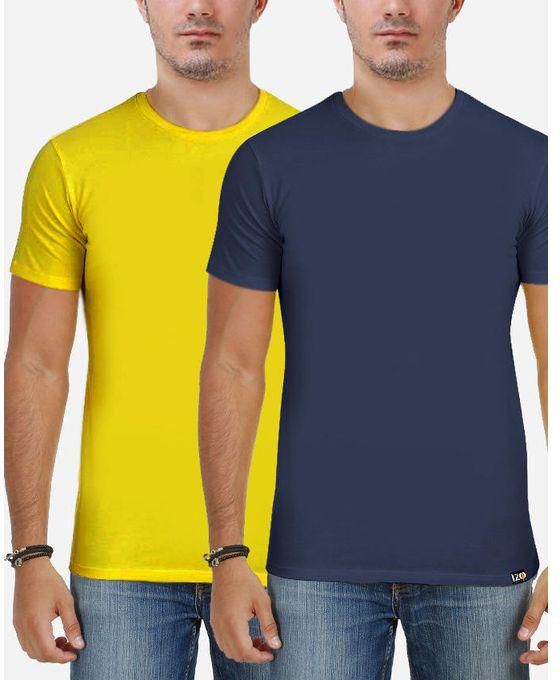 IZO Tshirt Bundle of 2 Tshirt - Yellow/Dark Gray
