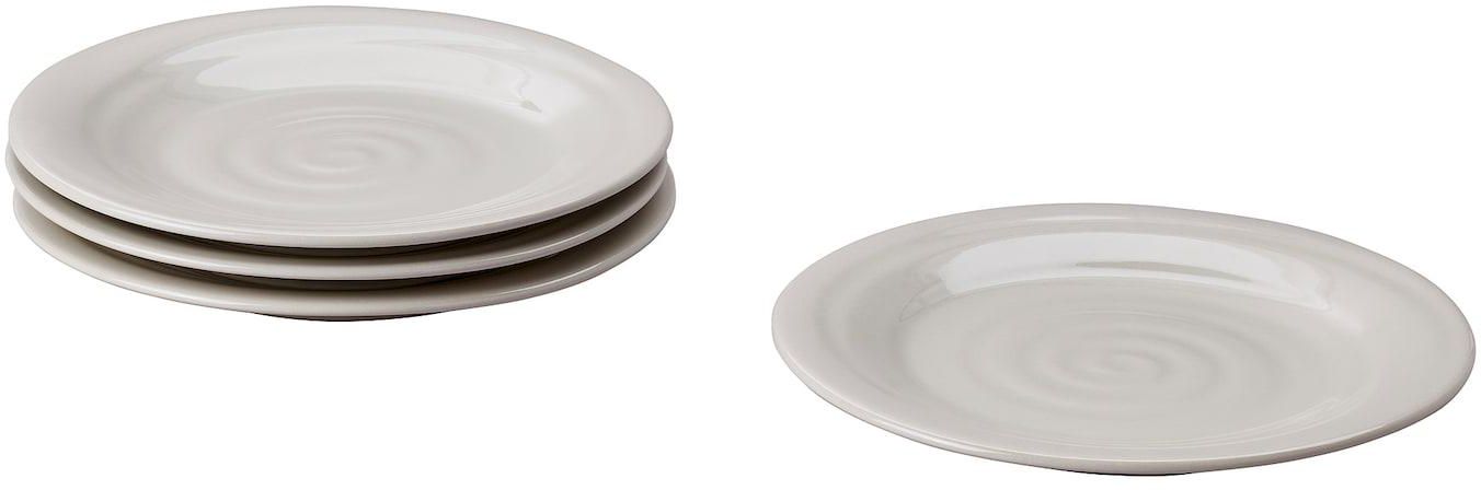 SANDSKÄDDA Side plate - light grey-beige 20 cm
