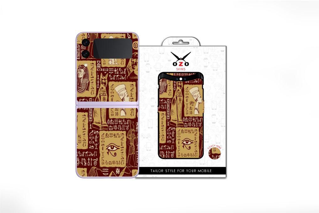 OZO Skins Ozo skins Famous Pharaonic statues (SE212FPS) For Samsung Galaxy Z Flip 5