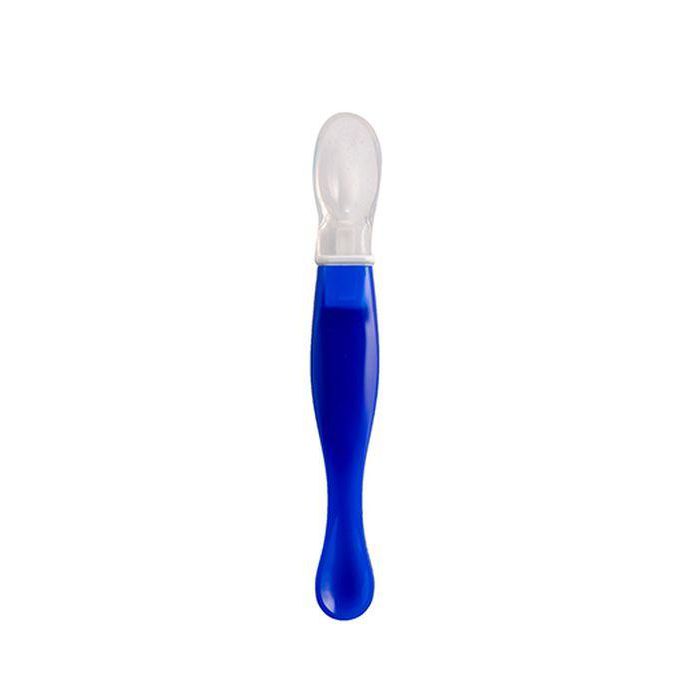 Bubbles Baby Silicone Spoon Blue